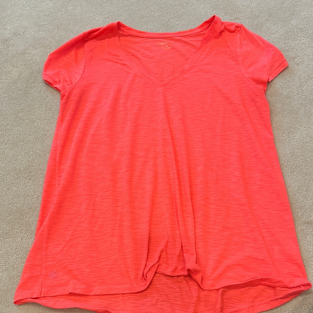 Lilly Pulitzer Bright Coral Short Sleeve Tee